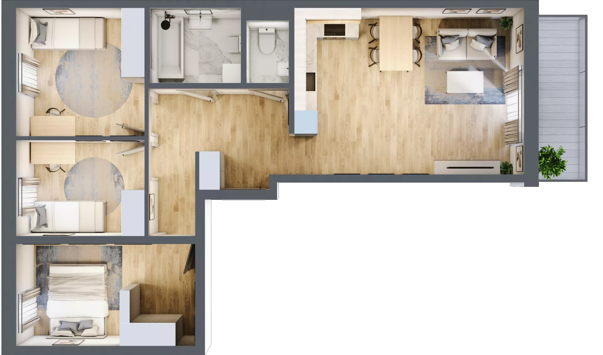 4 pokoje, mieszkanie 75,91 m², piętro 1, oferta nr B27, Mickiewicza, Ciechocinek, ul. Mickiewicza 41B