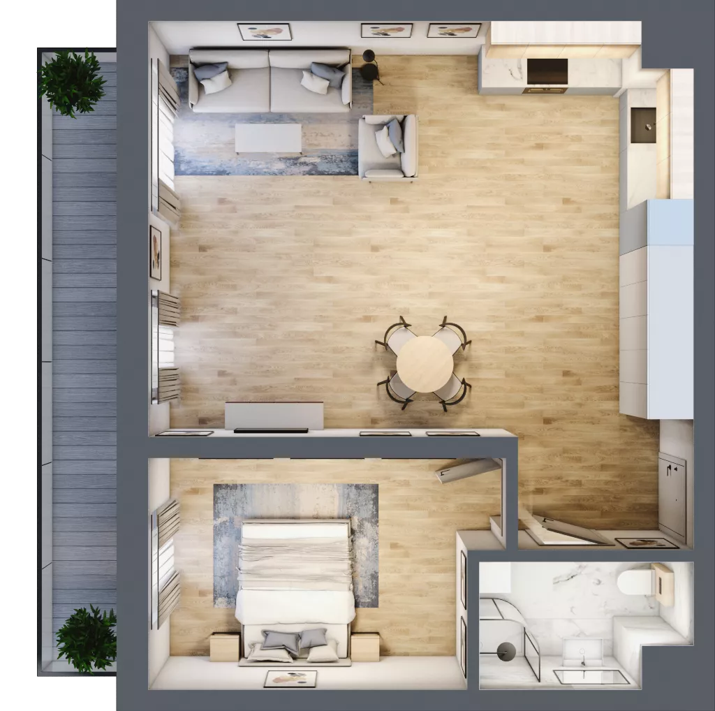2 pokoje, mieszkanie 58,91 m², piętro 2, oferta nr 27, Solano Kołobrzeg, Kołobrzeg, ul. Św. Macieja 6A