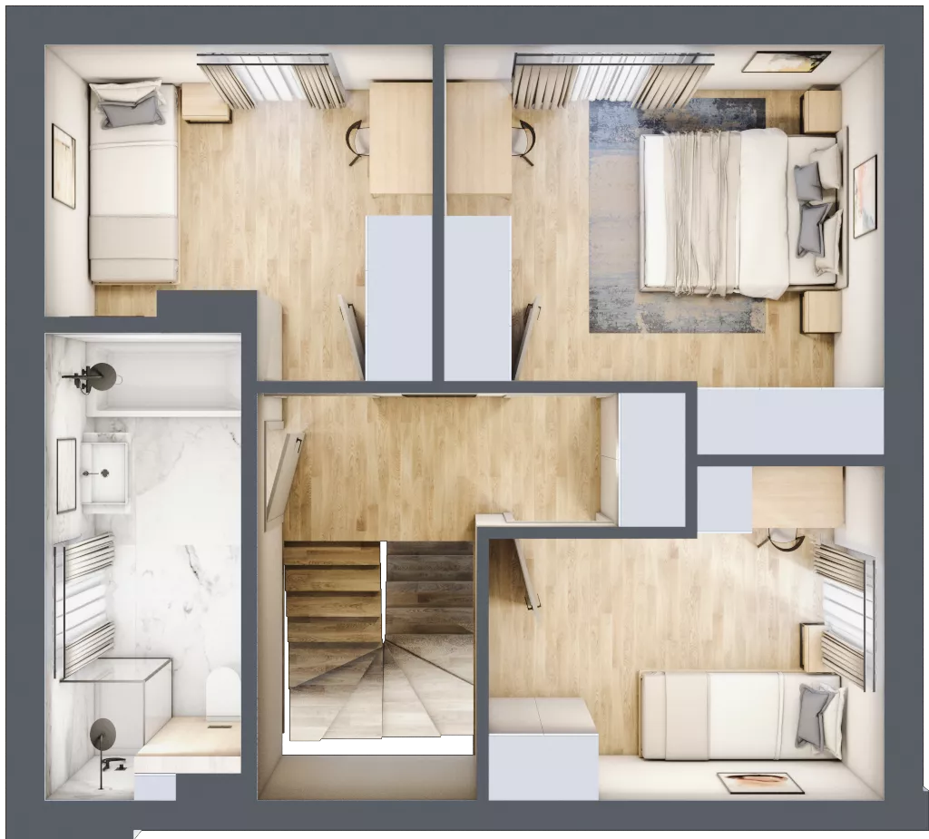 Dom 96,95 m², oferta nr 5/1, Brzegowa Park etap II, Łomianki, ul. Brzegowa