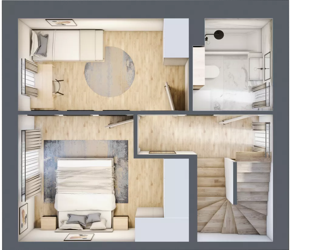 Dom 58,79 m², oferta nr 16.b, Leszczyńskiego 25, Warszawa, Ursus, Gołąbki, ul. Leszczyńskiego 25