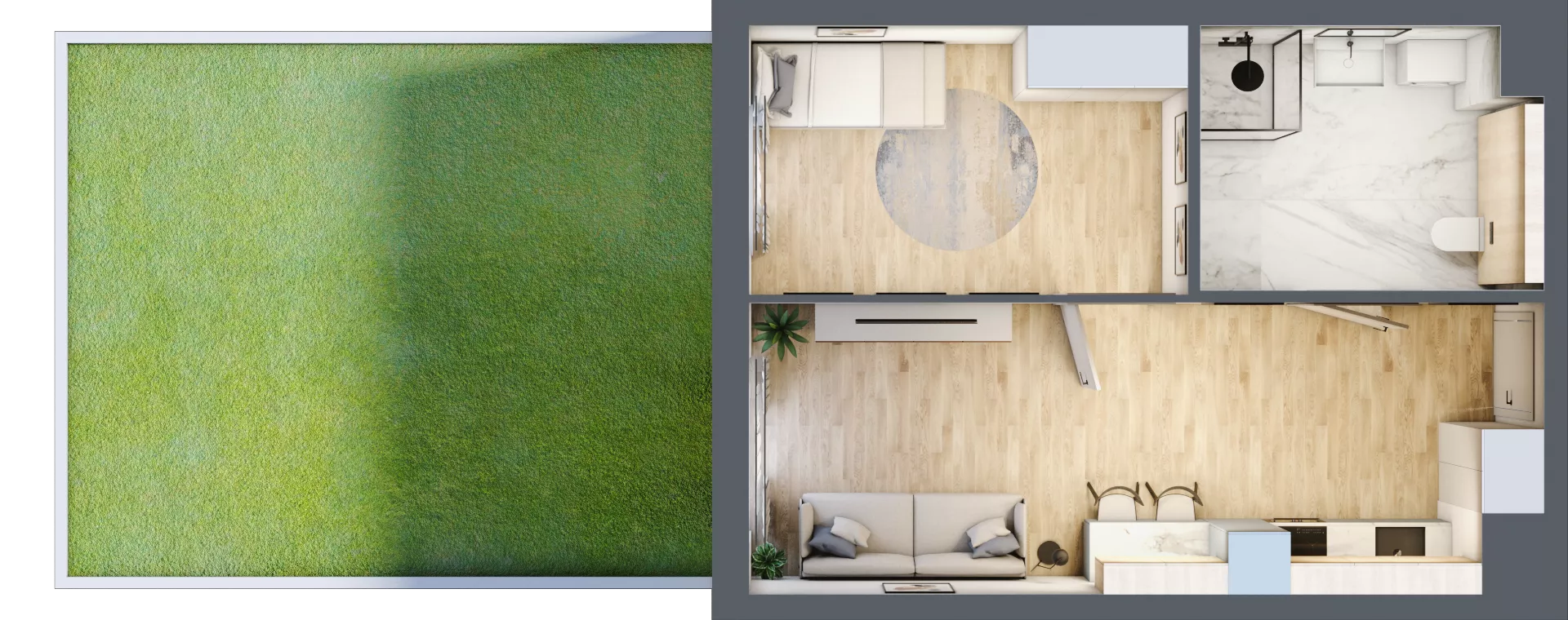 2 pokoje, mieszkanie 39,73 m², parter, oferta nr M72, Prato Park, Kraków, Czyżyny, ul. Na Łąkach