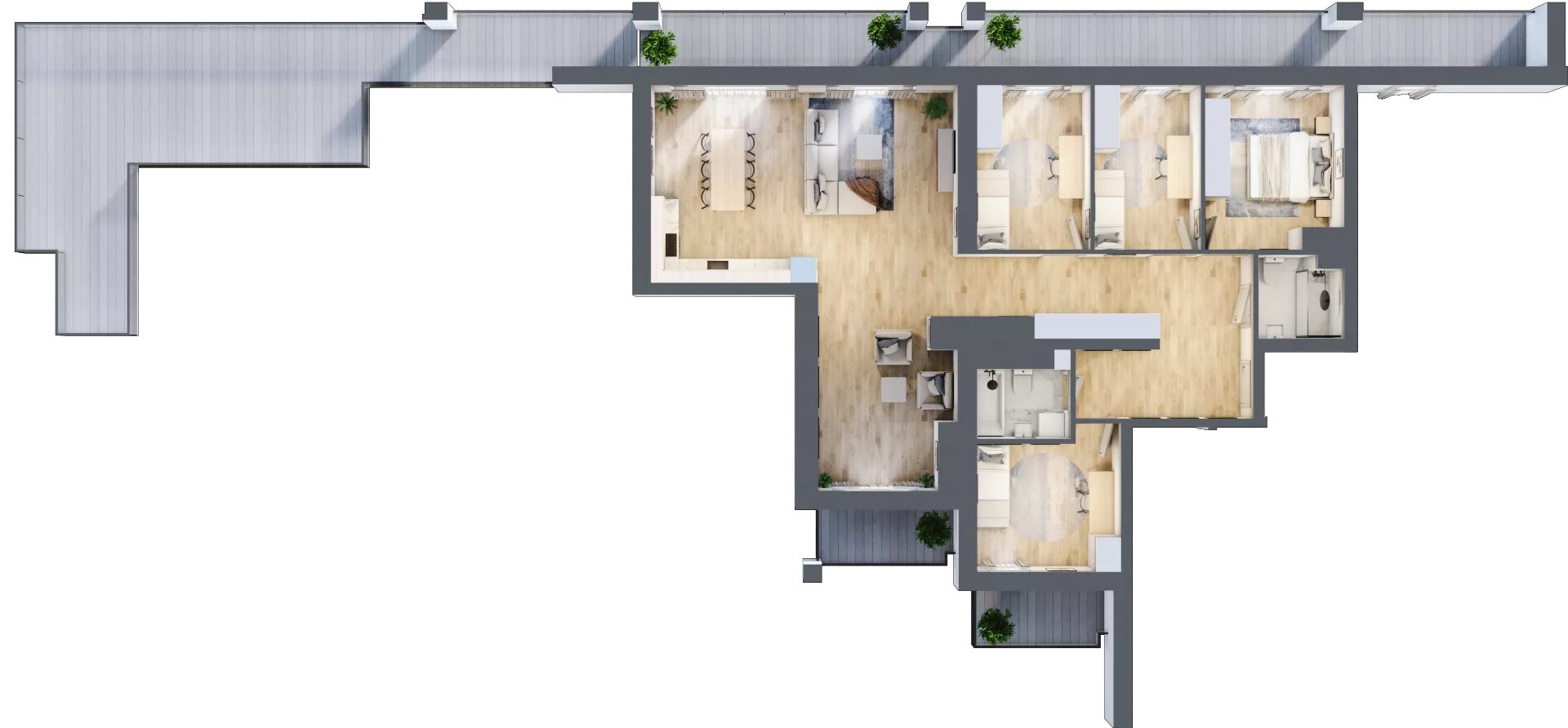 5 pokoi, mieszkanie 118,94 m², piętro 9, oferta nr M42/KL4, Luxury Point, Kielce, Centrum, al. Solidarności