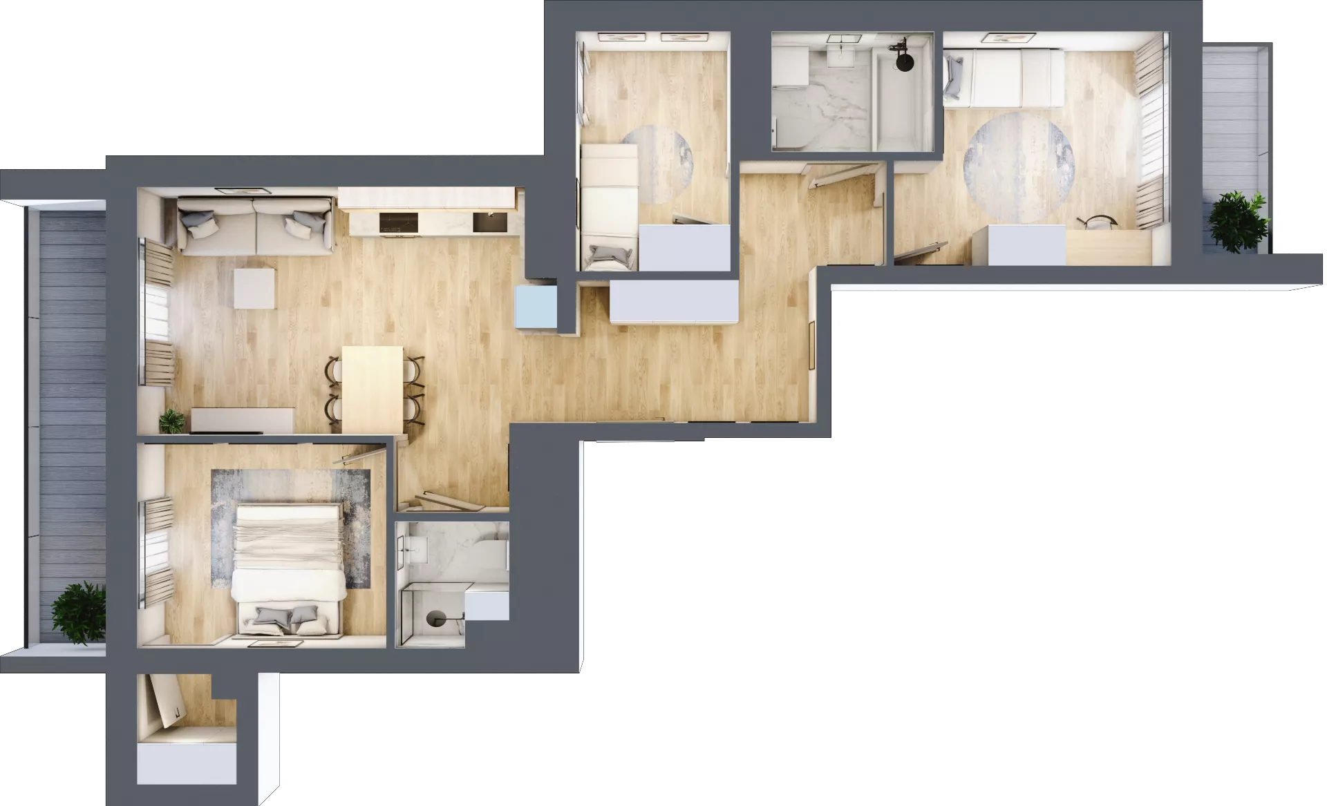 4 pokoje, mieszkanie 71,19 m², piętro 9, oferta nr M39/KL4, Luxury Point, Kielce, Centrum, al. Solidarności