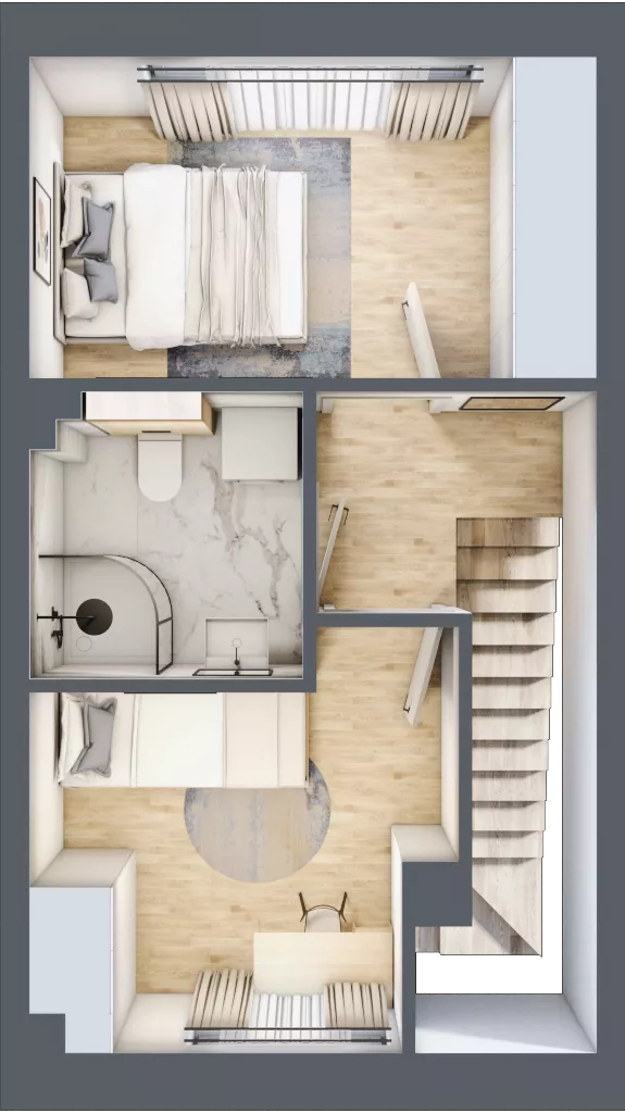 3 pokoje, mieszkanie 51,92 m², parter, oferta nr 25, Rabowice Park, Rabowice, ul. Dębowa
