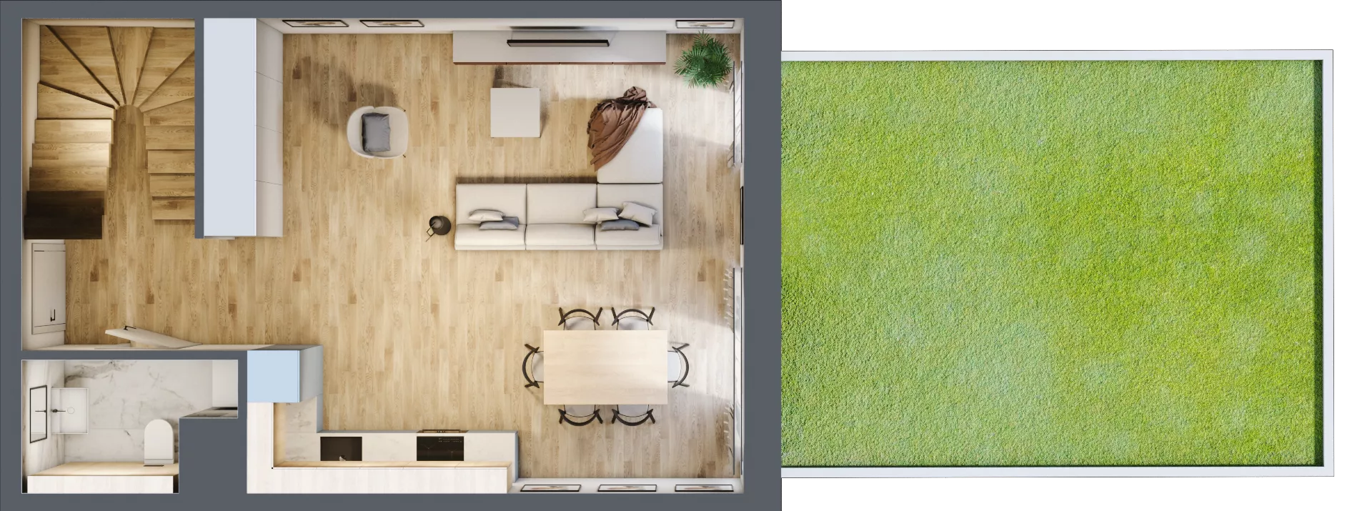 3 pokoje, mieszkanie 43,81 m², parter, oferta nr B/0/10, Ogrodowa 12, Poznań, Stare Miasto, Stare Miasto, ul. Ogrodowa 12