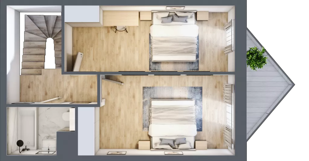 3 pokoje, mieszkanie 43,81 m², parter, oferta nr B/0/10, Ogrodowa 12, Poznań, Stare Miasto, Stare Miasto, ul. Ogrodowa 12