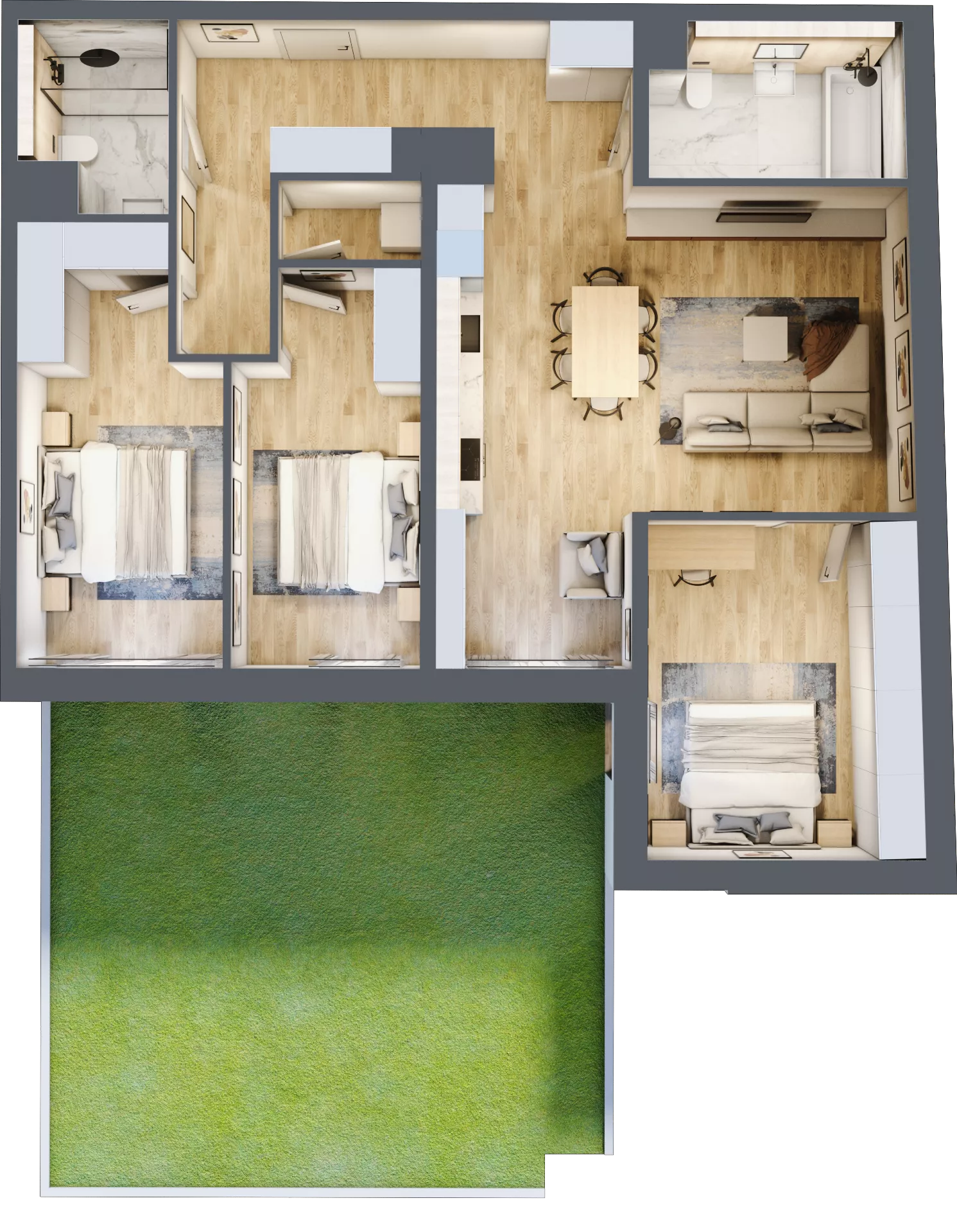 4 pokoje, mieszkanie 97,72 m², parter, oferta nr B/0/11, Ogrodowa 12, Poznań, Stare Miasto, Stare Miasto, ul. Ogrodowa 12
