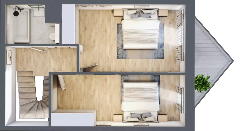3 pokoje, mieszkanie 45,23 m², parter, oferta nr B/0/6, Ogrodowa 12, Poznań, Stare Miasto, Stare Miasto, ul. Ogrodowa 12
