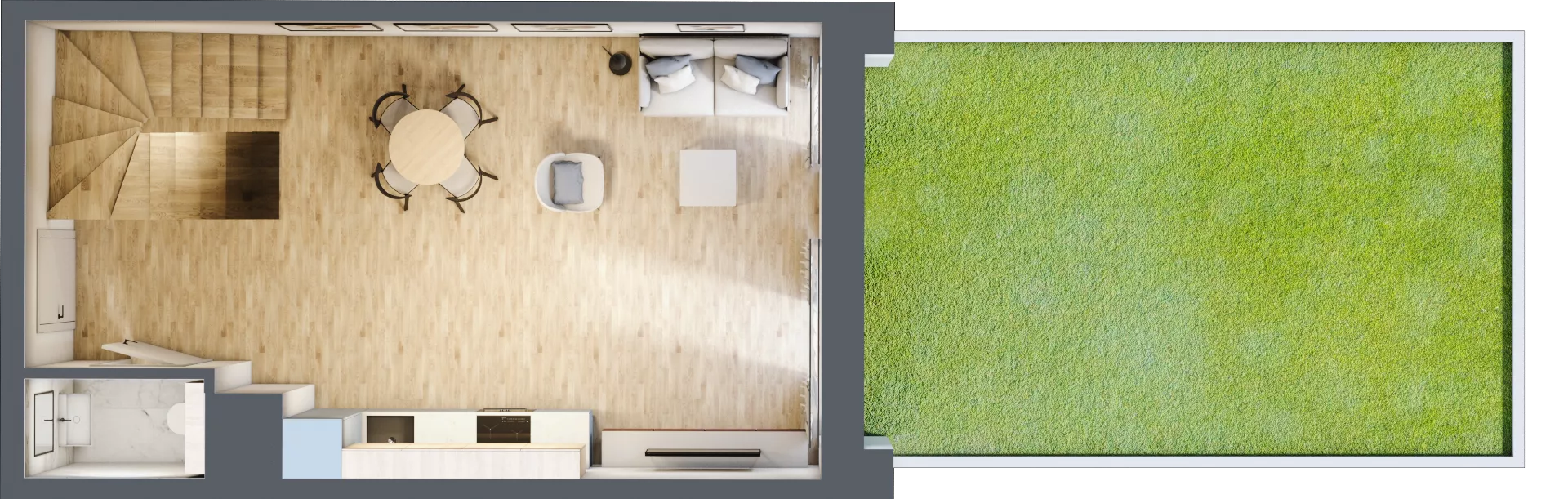 3 pokoje, mieszkanie 61,55 m², parter, oferta nr B/0/7, Ogrodowa 12, Poznań, Stare Miasto, Stare Miasto, ul. Ogrodowa 12
