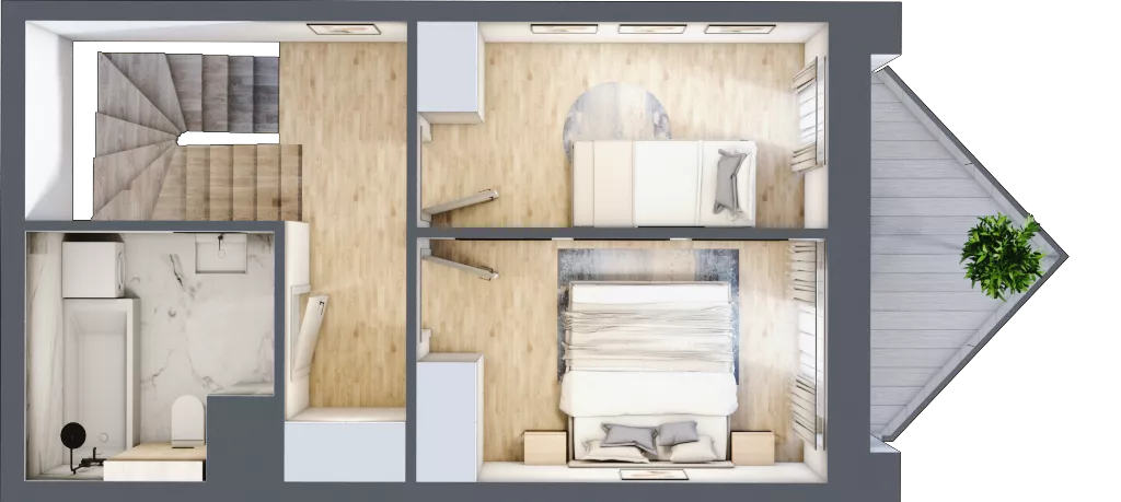 3 pokoje, mieszkanie 61,55 m², parter, oferta nr B/0/7, Ogrodowa 12, Poznań, Stare Miasto, Stare Miasto, ul. Ogrodowa 12