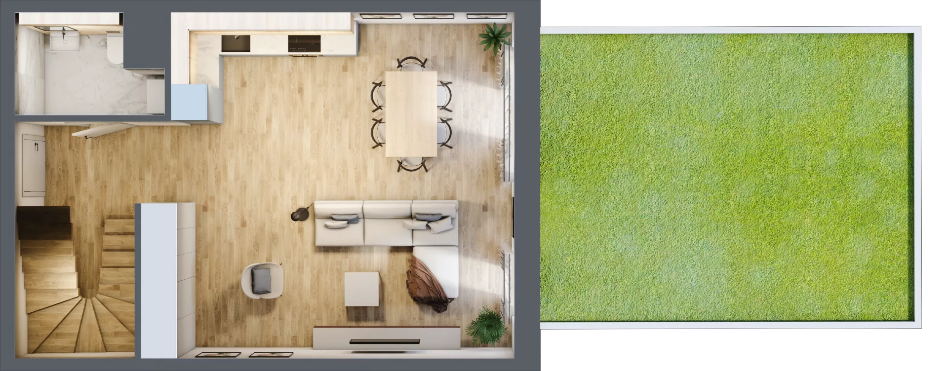 3 pokoje, mieszkanie 46,14 m², parter, oferta nr B/0/9, Ogrodowa 12, Poznań, Stare Miasto, Stare Miasto, ul. Ogrodowa 12
