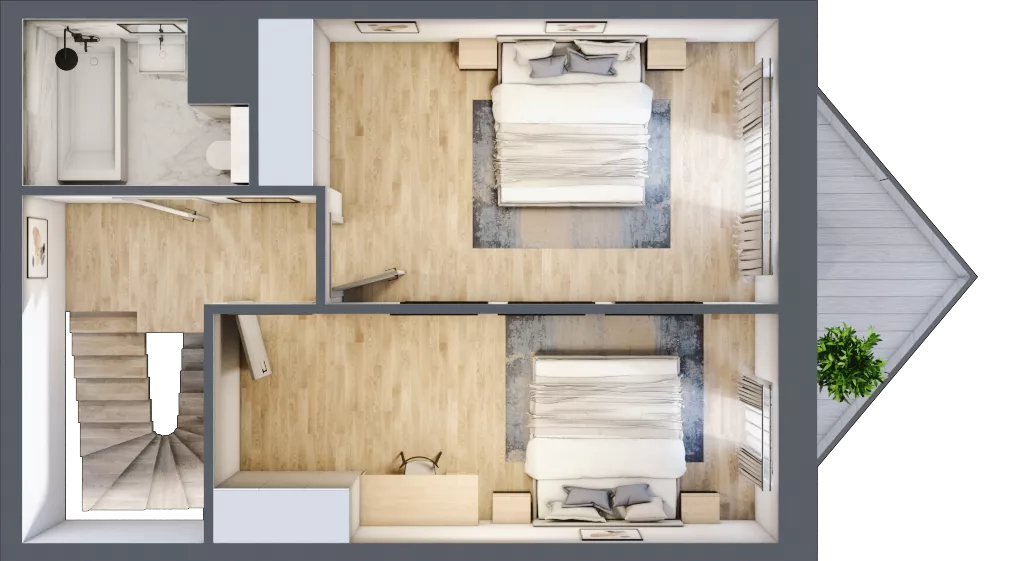 3 pokoje, mieszkanie 46,14 m², parter, oferta nr B/0/9, Ogrodowa 12, Poznań, Stare Miasto, Stare Miasto, ul. Ogrodowa 12