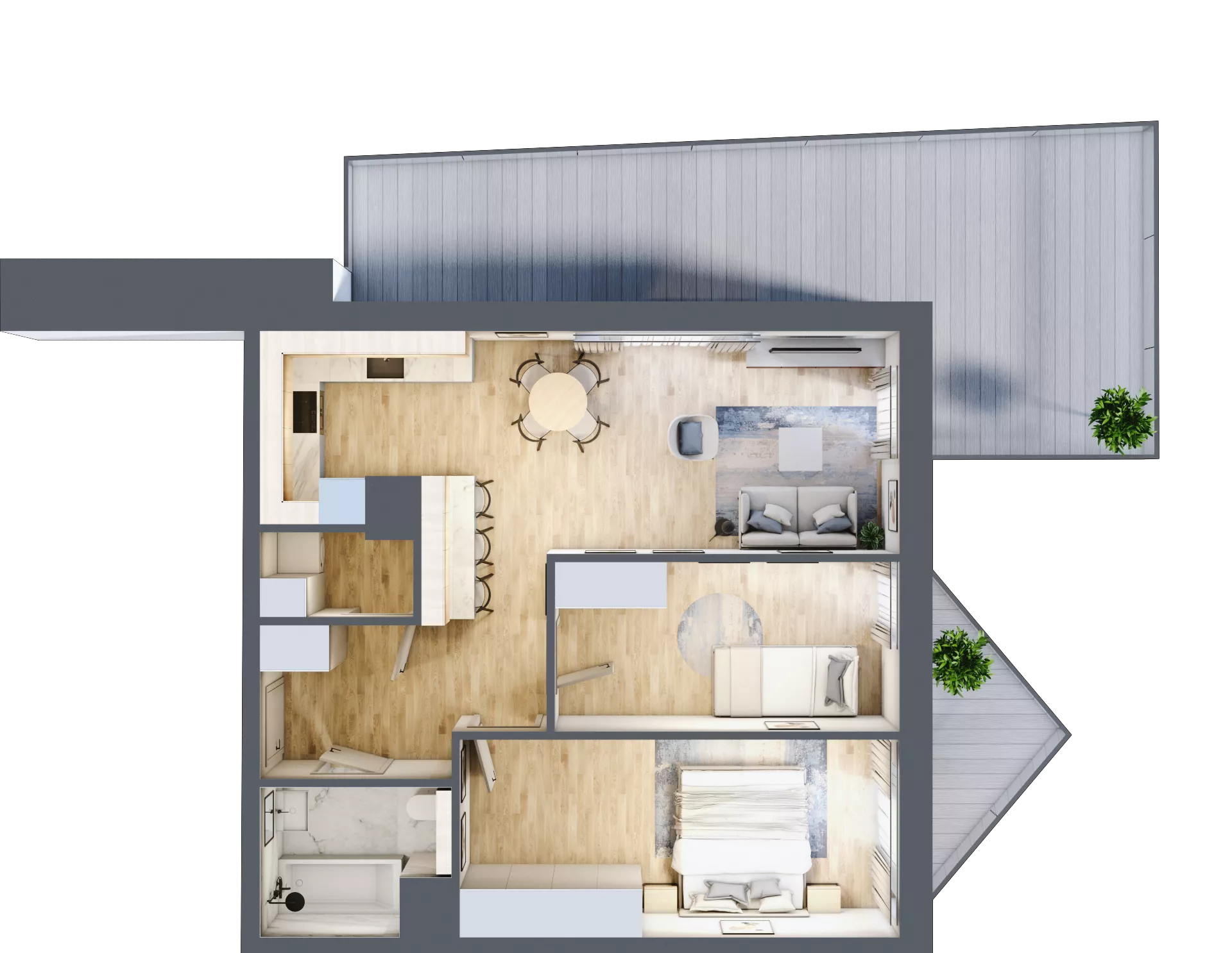 3 pokoje, mieszkanie 62,53 m², piętro 5, oferta nr B/5/11, Ogrodowa 12, Poznań, Stare Miasto, Stare Miasto, ul. Ogrodowa 12
