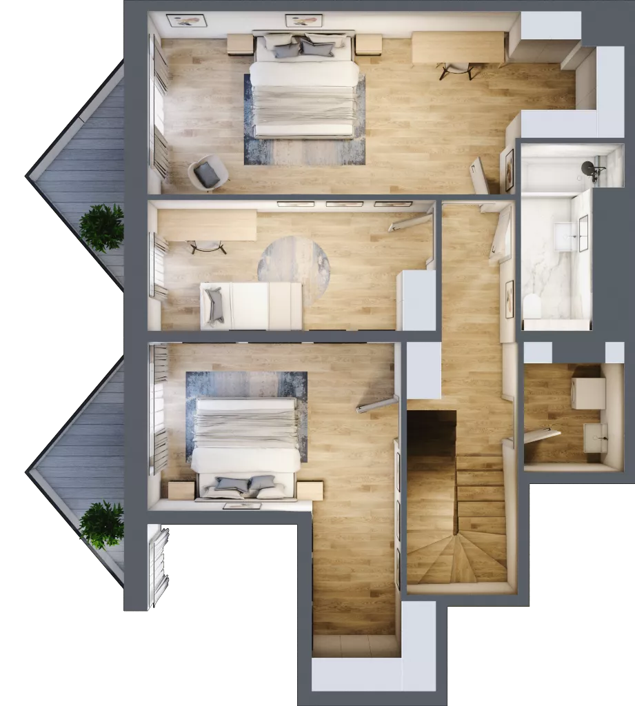 4 pokoje, mieszkanie 156,90 m², piętro 7, oferta nr B/7/12, Ogrodowa 12, Poznań, Stare Miasto, Stare Miasto, ul. Ogrodowa 12