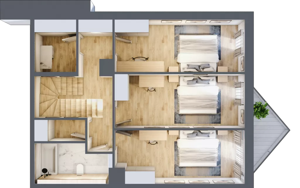 4 pokoje, mieszkanie 142,68 m², piętro 7, oferta nr B/7/9, Ogrodowa 12, Poznań, Stare Miasto, Stare Miasto, ul. Ogrodowa 12