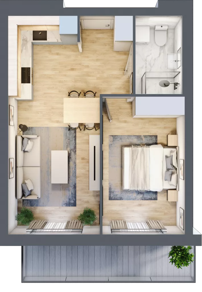 2 pokoje, mieszkanie 39,96 m², piętro 1, oferta nr A10, Dąbrowskiego 9, Szczecin, Zachód, Nowe Miasto, ul. Dąbrowskiego / Piekary