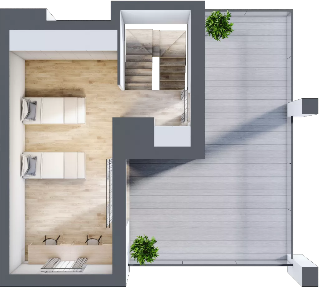 4 pokoje, penthouse 85,45 m², piętro 4, oferta nr A30, Dąbrowskiego 9, Szczecin, Zachód, Nowe Miasto, ul. Dąbrowskiego / Piekary