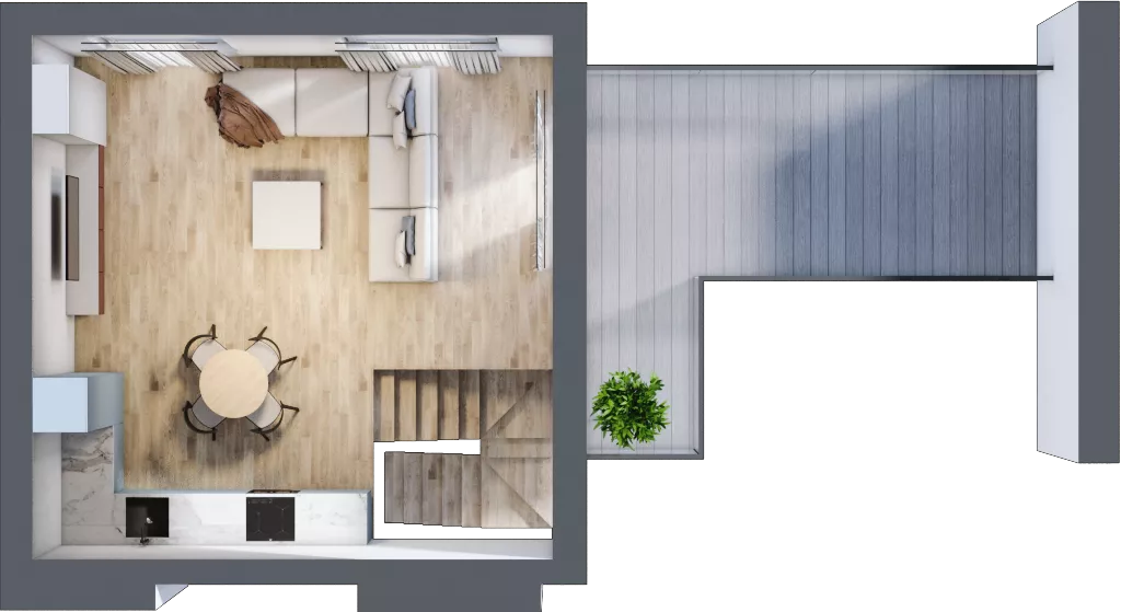 2 pokoje, mieszkanie 61,93 m², piętro 4, oferta nr A35, Dąbrowskiego 9, Szczecin, Zachód, Nowe Miasto, ul. Dąbrowskiego / Piekary