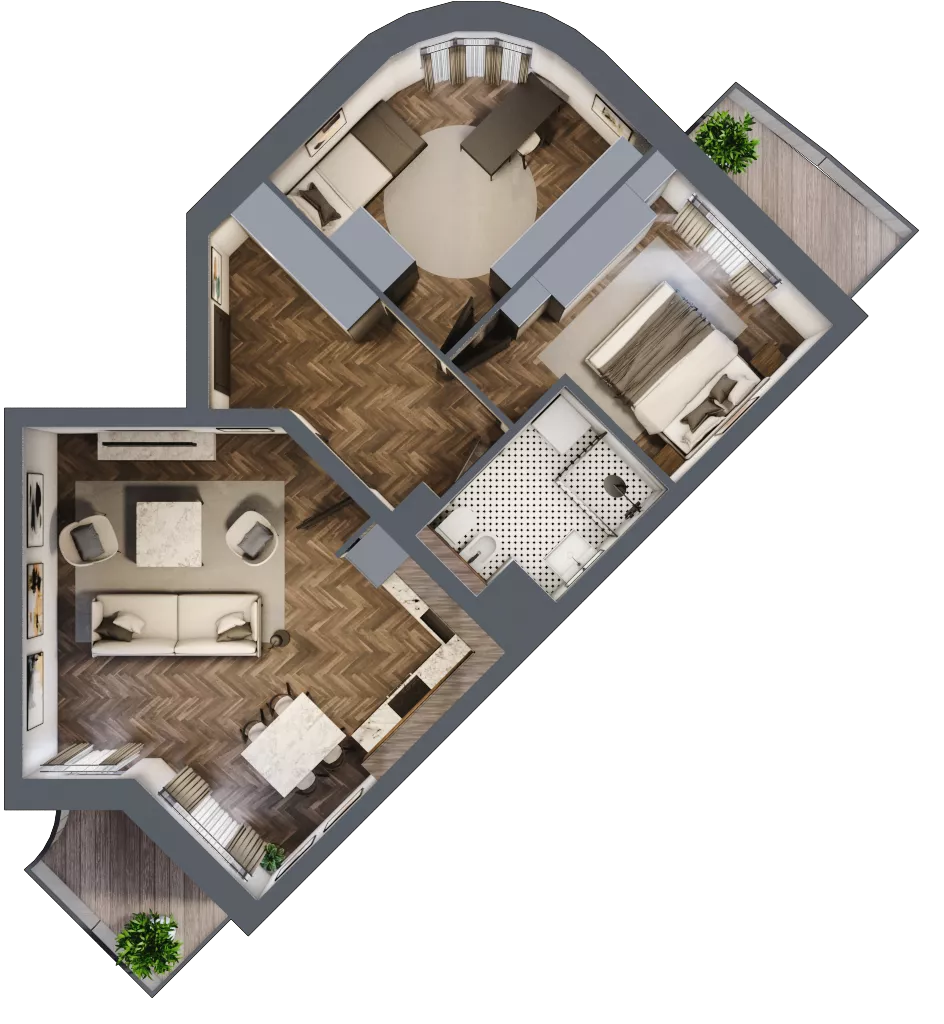 2 pokoje, mieszkanie 59,50 m², parter, oferta nr 37, Osiedle Nove, Ostróda, ul. 1 Dywizji