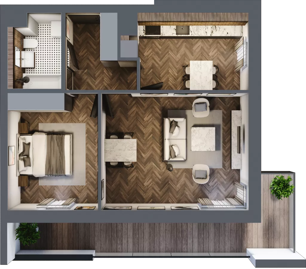 2 pokoje, mieszkanie 55,37 m², piętro 2, oferta nr 1-39, Fromborska, Elbląg, Nad Jarem, ul. Fromborska 2B