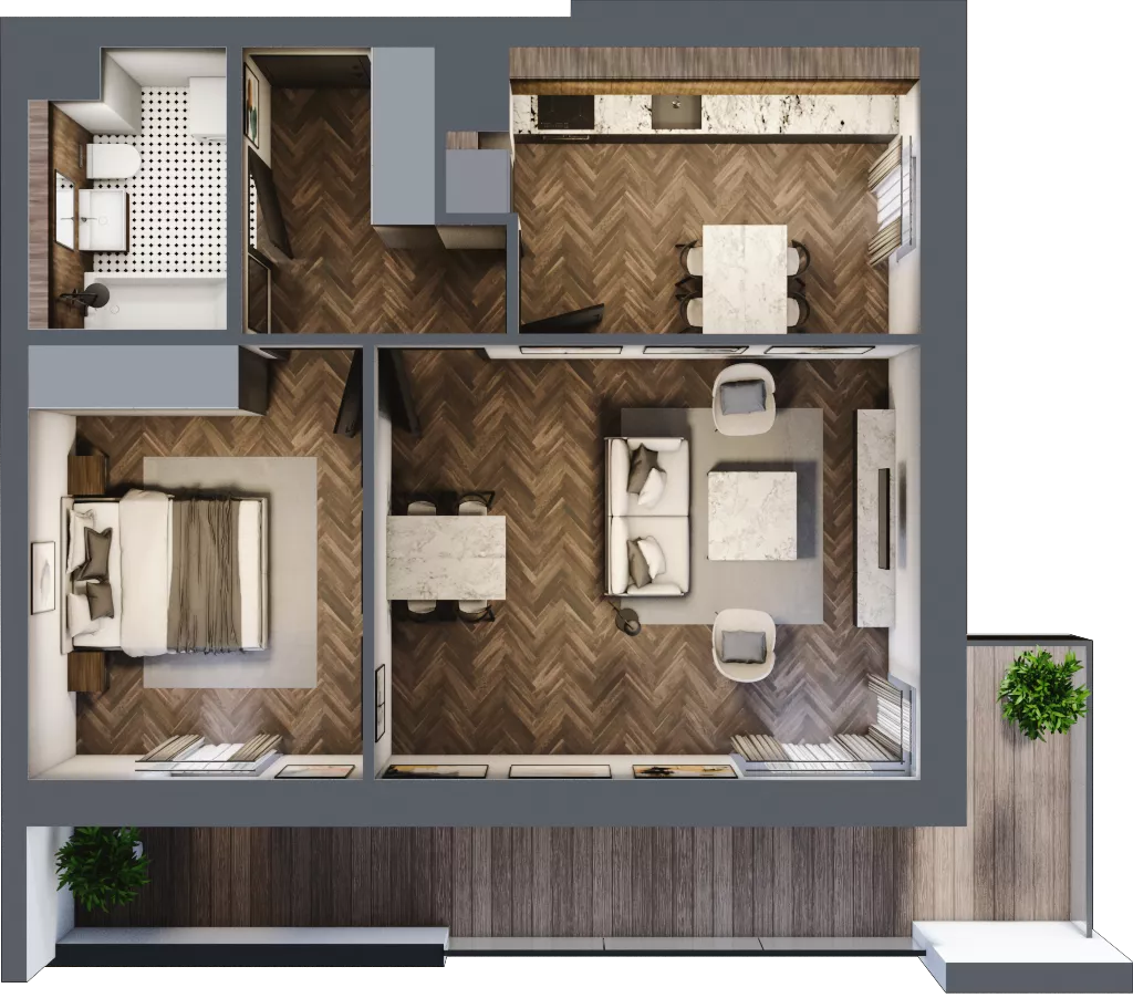 2 pokoje, mieszkanie 55,37 m², piętro 4, oferta nr 2-42, Fromborska, Elbląg, Nad Jarem, ul. Fromborska 2B