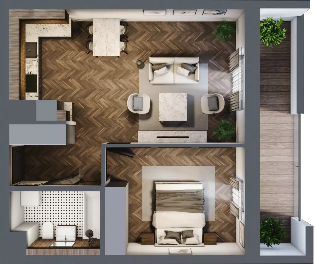 2 pokoje, mieszkanie 47,81 m², piętro 1, oferta nr 3-59, Fromborska, Elbląg, Nad Jarem, ul. Fromborska 2B