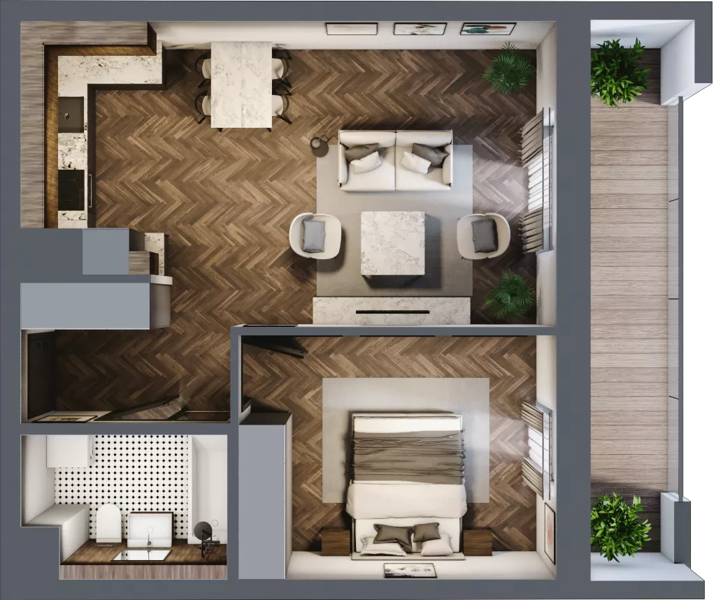 2 pokoje, mieszkanie 47,81 m², parter, oferta nr 3-54, Fromborska, Elbląg, Nad Jarem, ul. Fromborska 2B