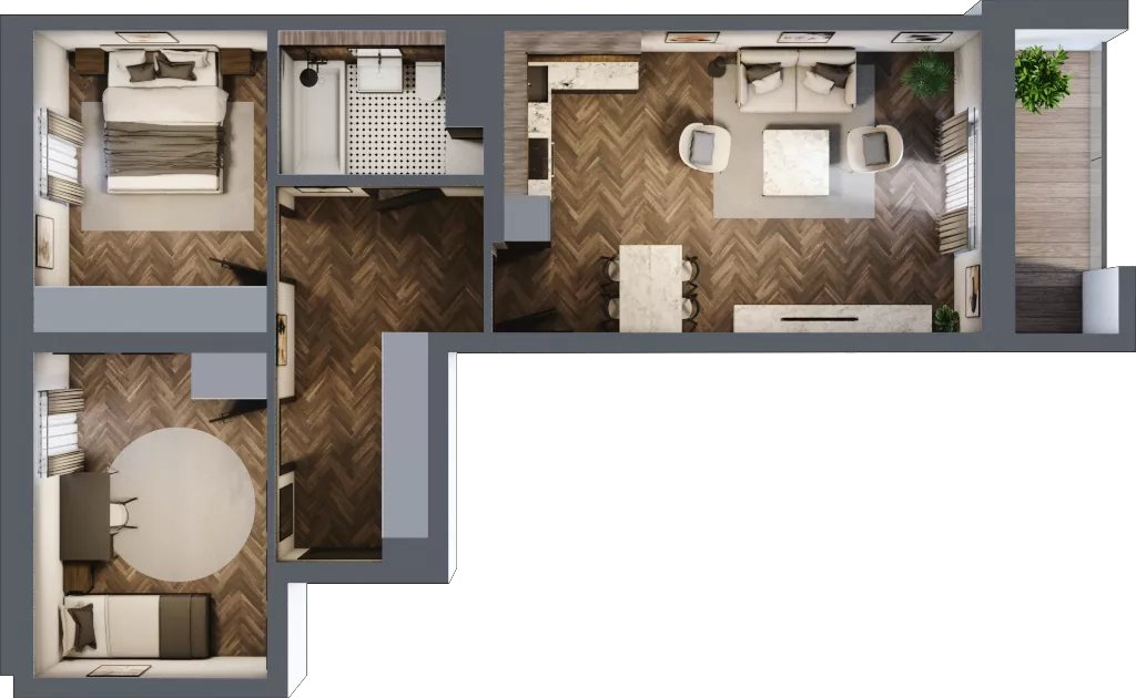 3 pokoje, mieszkanie 64,64 m², parter, oferta nr 3-53, Fromborska, Elbląg, Nad Jarem, ul. Fromborska 2B