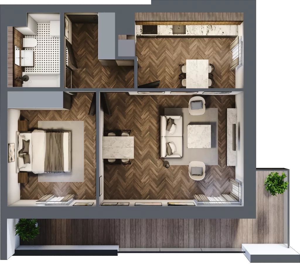 2 pokoje, mieszkanie 55,37 m², piętro 2, oferta nr 3-39, Fromborska, Elbląg, Nad Jarem, ul. Fromborska 2B