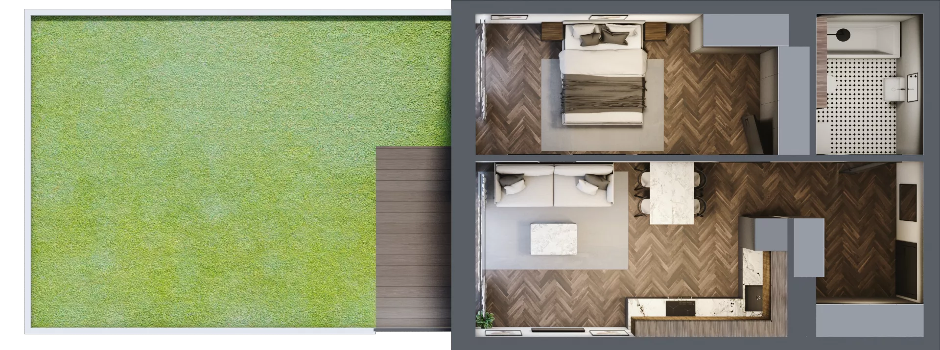 2 pokoje, mieszkanie 46,60 m², parter, oferta nr B07, Novy Mateczny, Kraków, Podgórze, ul. Łagiewnicka 33a