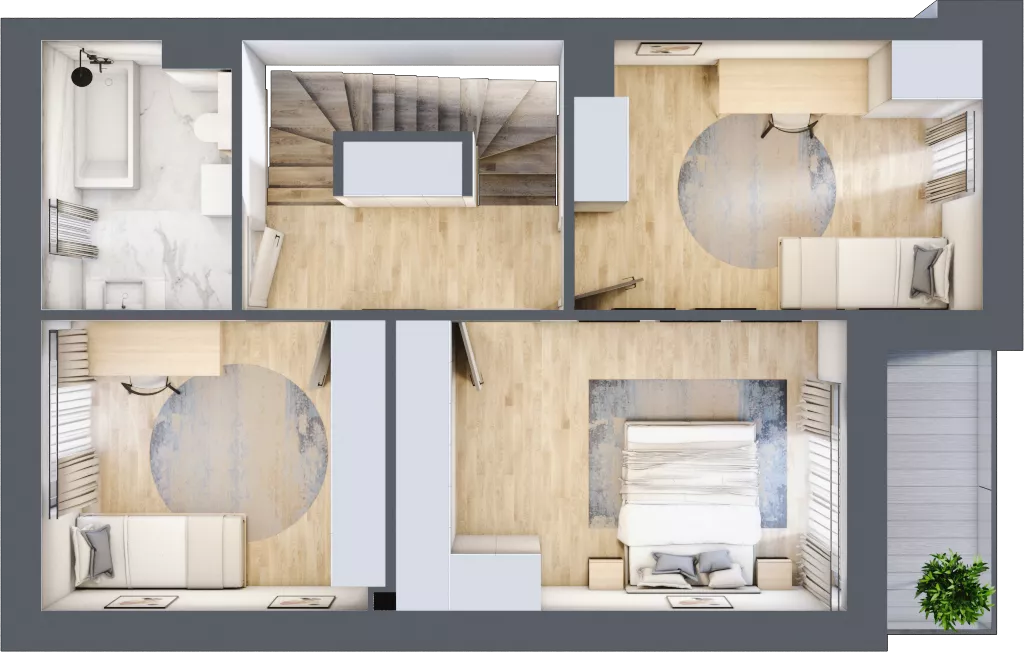 4 pokoje, mieszkanie 106,90 m², parter, oferta nr M9, Osiedle Zacisze Nagawczyna, Nagawczyna, Nagawczyna