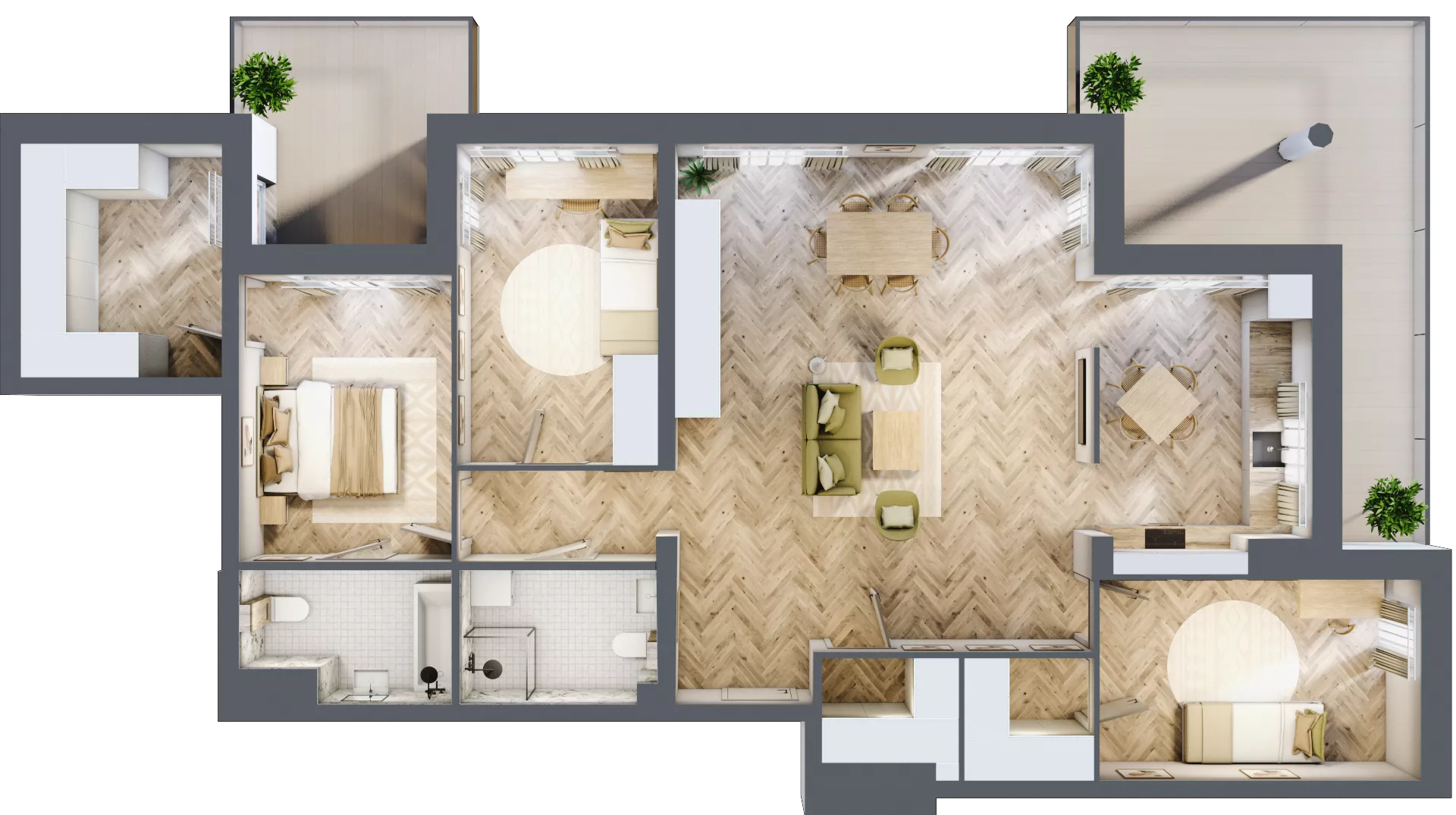 4 pokoje, apartament 115,31 m², piętro 2, oferta nr M12, Apartamenty Przystań, Olecko, ul. Kościuszki