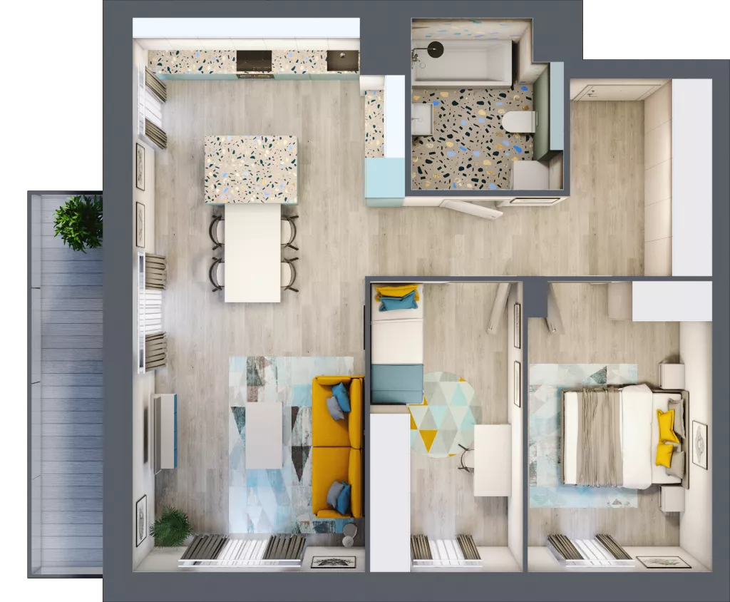3 pokoje, mieszkanie 67,88 m², piętro 3, oferta nr B.29, Och!Widzew, Łódź, Widzew, ul. Przybyszewskiego 292-300