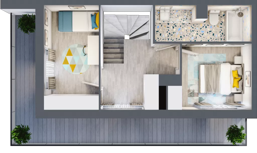 4 pokoje, mieszkanie 89,74 m², piętro 5, oferta nr F/M37, Stara Cegielnia etap II, Mielec, ul. Wojsławska 1