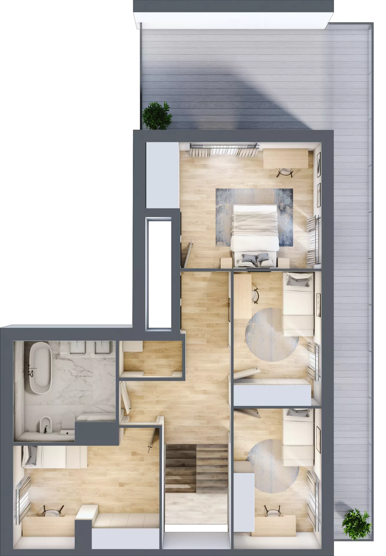 5 pokoi, mieszkanie 111,31 m², piętro 6, oferta nr D/M47/6, Stara Cegielnia etap III, Mielec, ul. Wojsławska 1