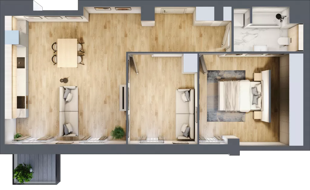 3 pokoje, mieszkanie 72,38 m², piętro 1, oferta nr B.M018, Oh! Praga, Warszawa, Praga Północ, Szmulki, ul. Białostocka 5D