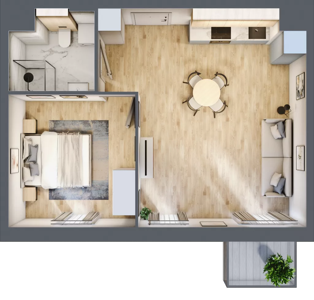 2 pokoje, mieszkanie 44,67 m², piętro 5, oferta nr B.M110, Oh! Praga, Warszawa, Praga Północ, Szmulki, ul. Białostocka 5D
