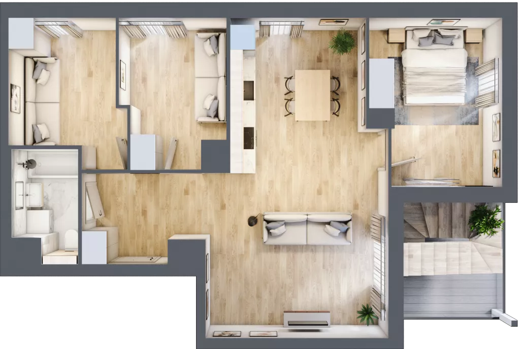 4 pokoje, mieszkanie 70,93 m², piętro 8, oferta nr B.M184, Oh! Praga, Warszawa, Praga Północ, Szmulki, ul. Białostocka 5D