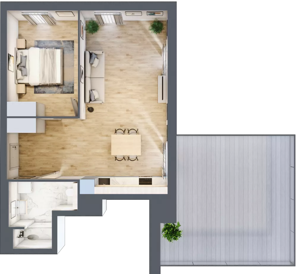 2 pokoje, mieszkanie 54,18 m², piętro 8, oferta nr B.M185, Oh! Praga, Warszawa, Praga Północ, Szmulki, ul. Białostocka 5D