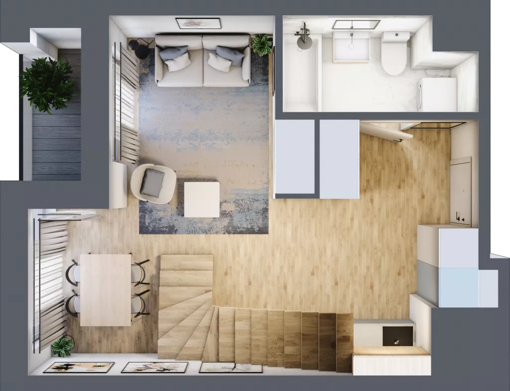 2 pokoje, mieszkanie 56,90 m², piętro 10, oferta nr M1005, SeaBreeze, Świnoujście, Osiedle Matejki, ul. Jana Matejki 41