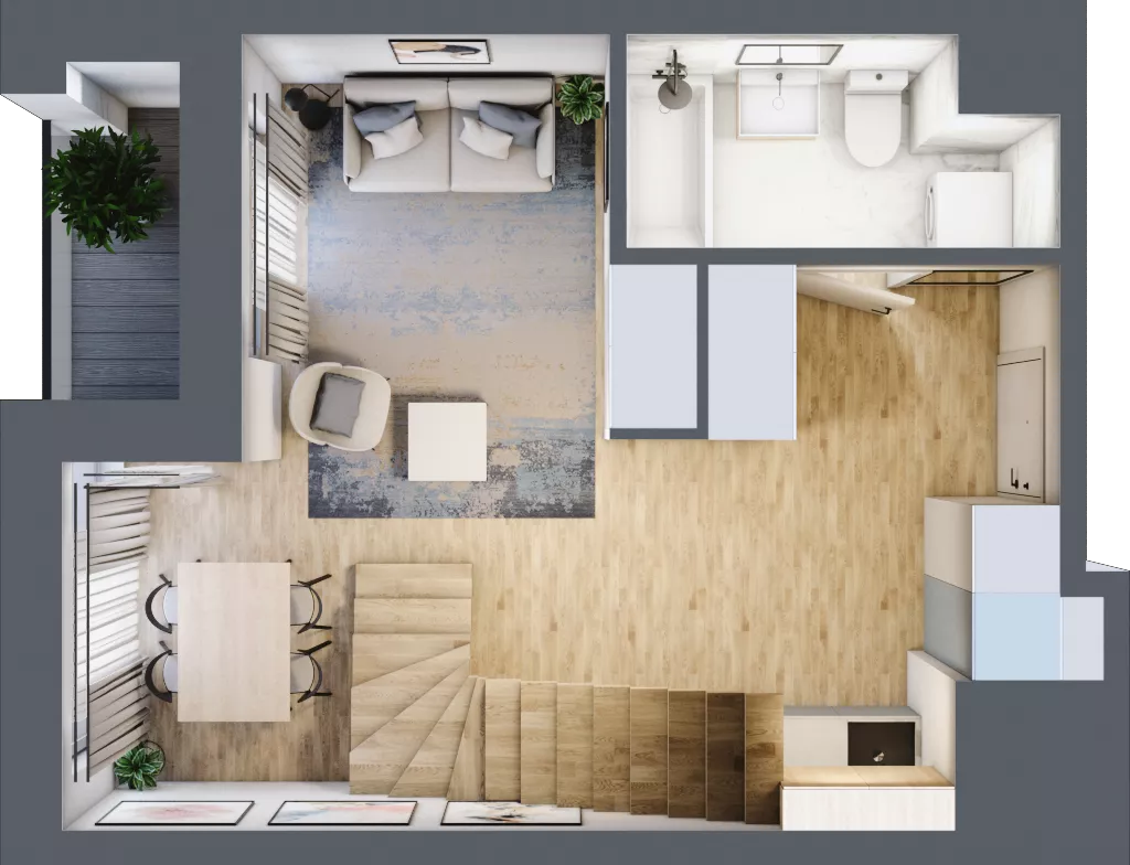 2 pokoje, mieszkanie 56,90 m², piętro 12, oferta nr M1205, SeaBreeze, Świnoujście, Osiedle Matejki, ul. Jana Matejki 41