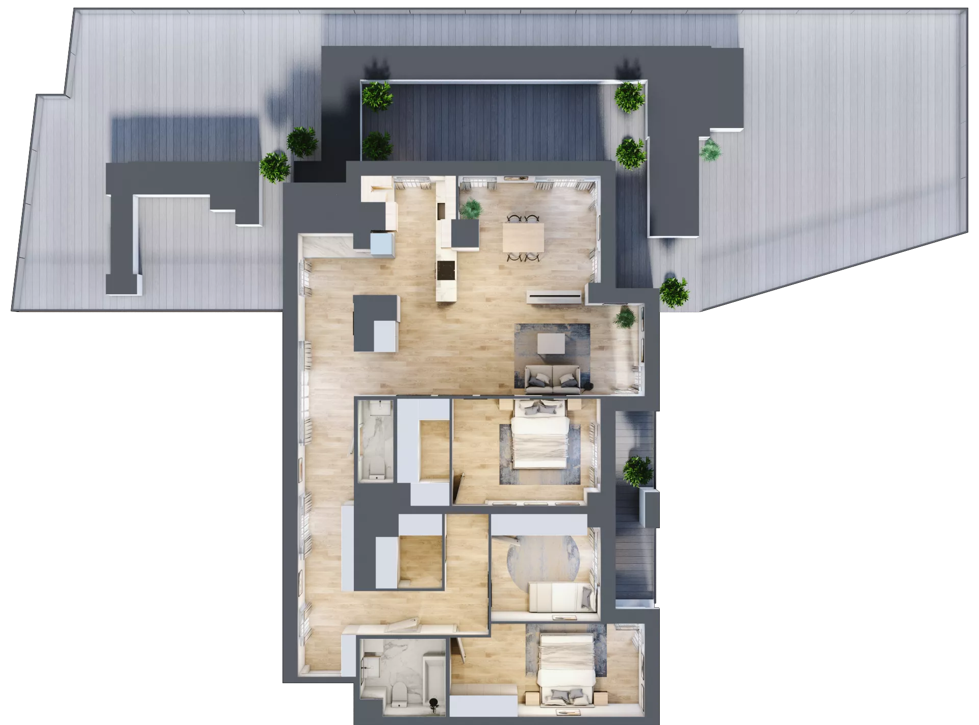 4 pokoje, mieszkanie 120,82 m², piętro 6, oferta nr M607, SeaBreeze, Świnoujście, Osiedle Matejki, ul. Jana Matejki 41