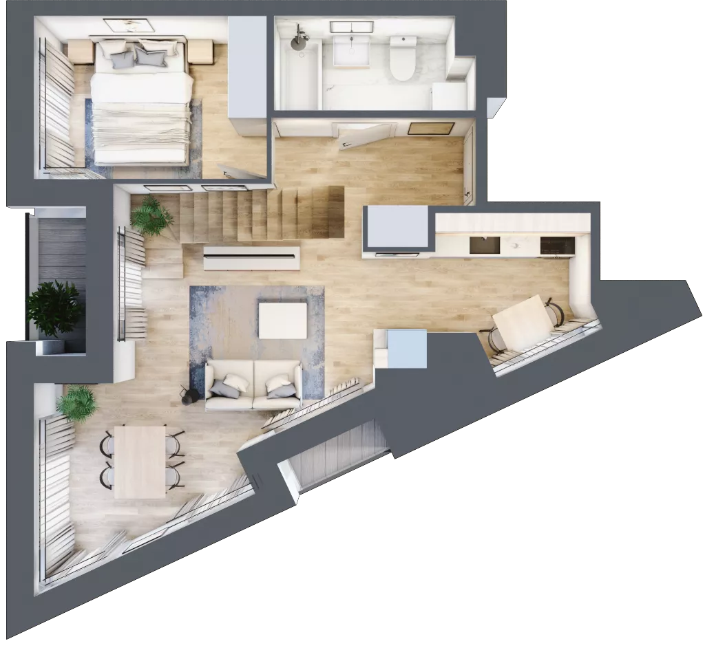 3 pokoje, mieszkanie 84,21 m², piętro 10, oferta nr M1002, SeaBreeze, Świnoujście, Osiedle Matejki, ul. Jana Matejki 41