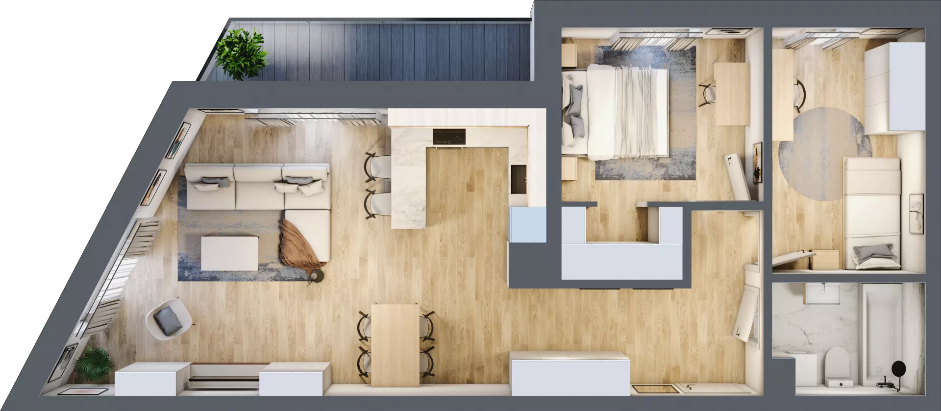 3 pokoje, mieszkanie 70,78 m², piętro 3, oferta nr E15, Kiepury 33, Jelenia Góra, Zabobrze, ul. Jana Kiepury