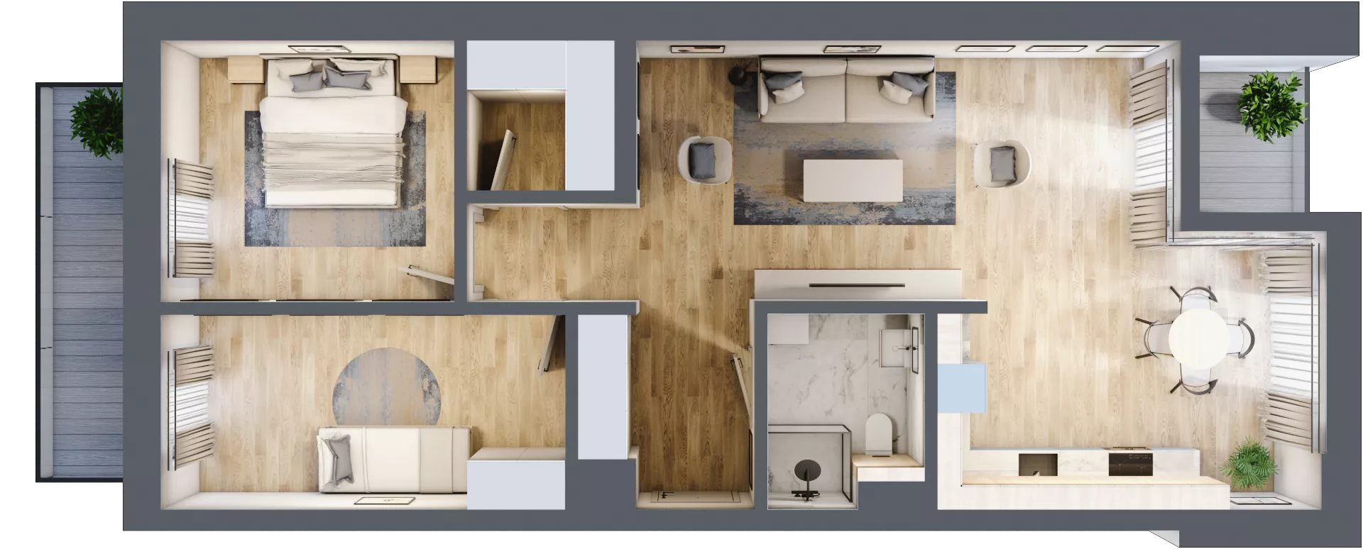2 pokoje, apartament 75,56 m², piętro 1, oferta nr L9, Paderewskiego 1, Świnoujście, Śródmieście, ul. Paderewskiego 1