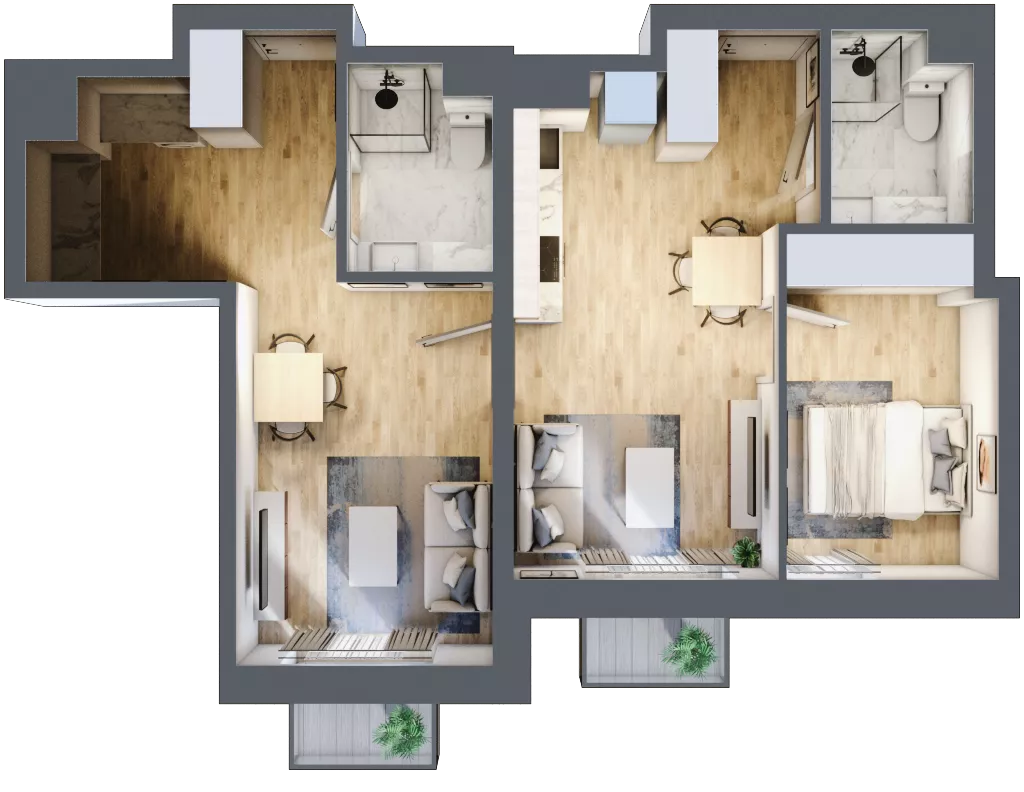 3 pokoje, mieszkanie 58,92 m², piętro 4, oferta nr A23, Lelewela 9, Wrocław, Stare Miasto, ul. Joachima Lelewela 9