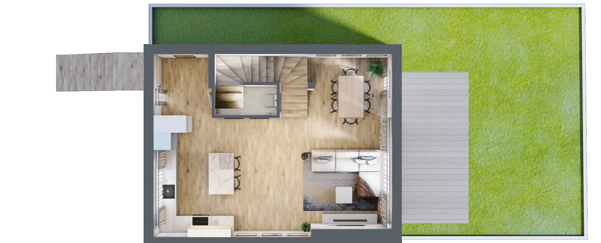 4 pokoje, mieszkanie 151,33 m², parter, oferta nr B2, Osiedle Willa Park Cietrzewia, Warszawa, Włochy, Stare Włochy, ul. Kleszczowa 25