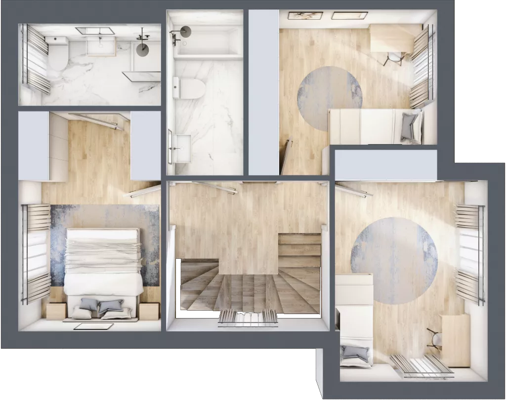 4 pokoje, mieszkanie 154,33 m², parter, oferta nr D1, Osiedle Willa Park Cietrzewia, Warszawa, Włochy, Stare Włochy, ul. Kleszczowa 25