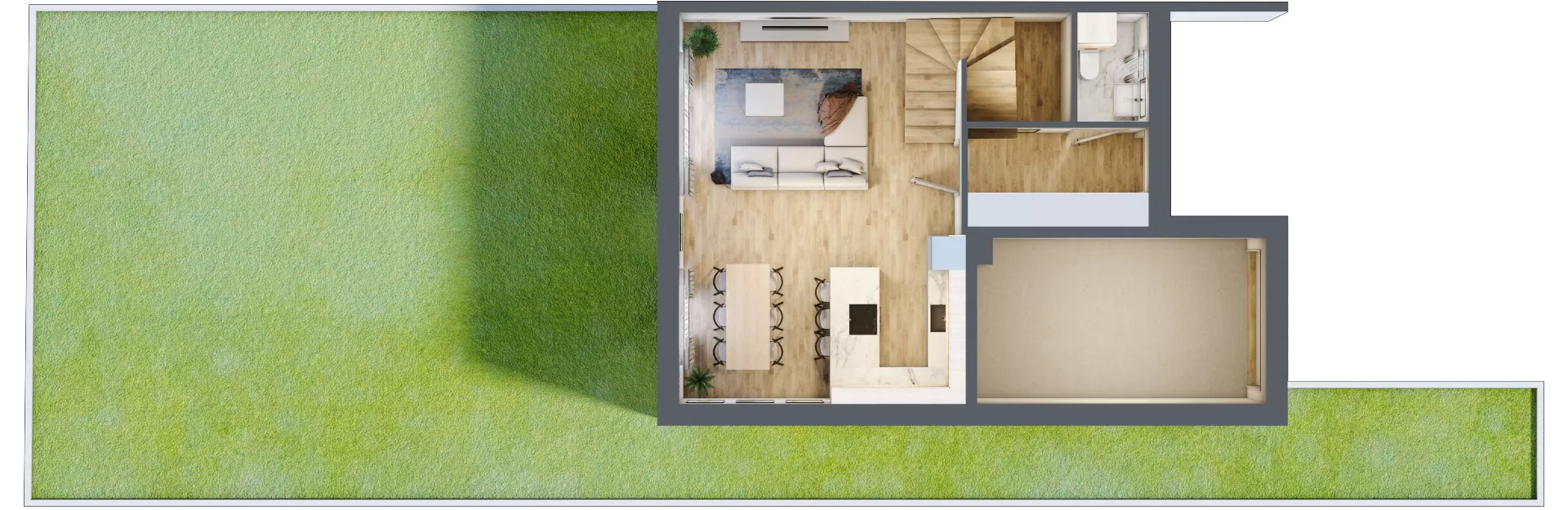Dom 122,95 m², oferta nr C1 wykończone "pod klucz", Riverside Eco Home, Parzniew, ul. Główna 27