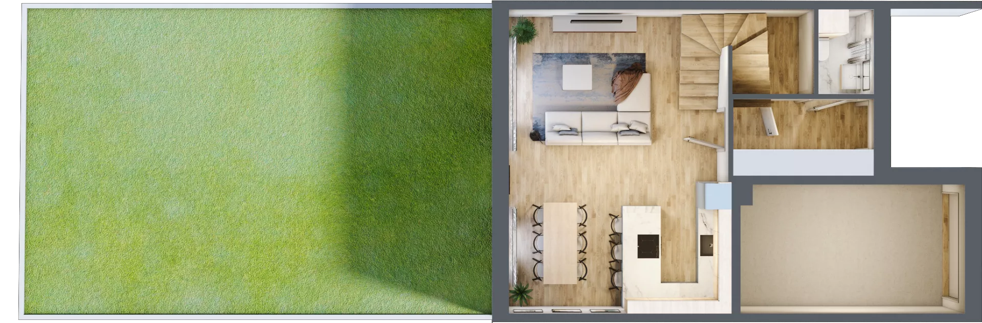 Dom 122,95 m², oferta nr E2 wykończone "pod klucz", Riverside Eco Home, Parzniew, ul. Główna 27
